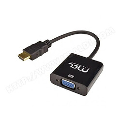 MCL Convertisseur en câble HDMI vers VGA Convertisseur en câble HDMI vers VGA avec audio - 22cm