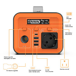 NOVOO Générateur Électrique Portable Q200, 230Wh LiFePO4 Batterie de Secours, Station Électrique 1 Sortie CA 200W.Recharge de 0-80% en 3.2 hrs, Centrale Électrique pour Camping, Voyage