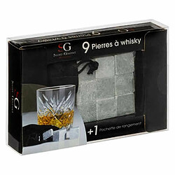 Avis Lot de 9 Pierres à Whisky Glaçons 2cm Gris