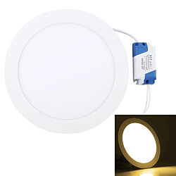 Wewoo 15W lumière blanche chaude de panneau de la 19.6cm de avec le conducteur de LED, 75 LED SMD 2835, courant alternatif 85-265V, taille de découpage: 17.5cm 