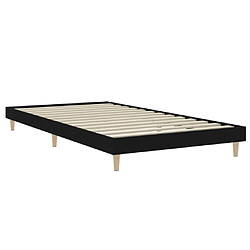 Avis Maison Chic Lit adulte - Lit simple Cadre de lit,Structure du lit Contemporain noir 100x200 cm bois d'ingénierie -MN78499