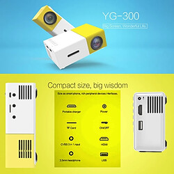 Avis Wewoo Vidéoprojecteur LED jaune 400LM Portable Mini Home Cinéma Projecteur avec télécommande, Support HDMI, AV, SD, USB Interfaces