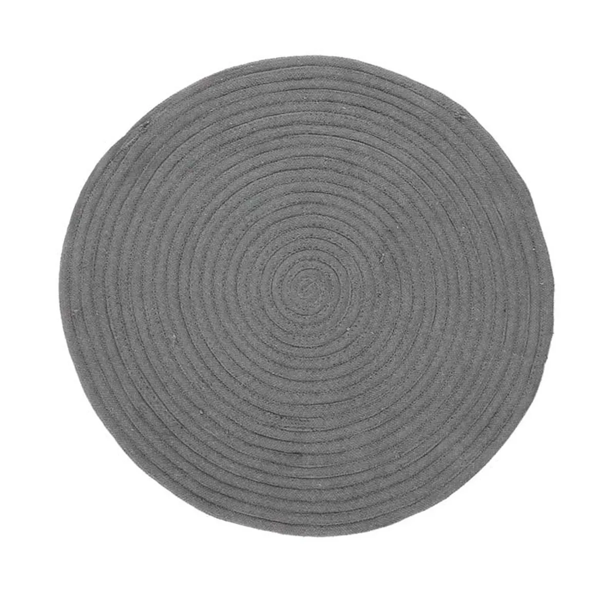 Thedecofactory TAMTAM - Tapis en coton effet cordage gris diam.70