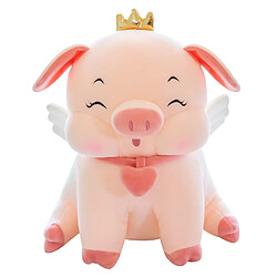 Universal Poupée cochon mignon 35 cm Poupée peluche oreiller fille dormir grande poupée sur le lit super doux cadeau de Noël | Oreiller en peluche (rose)