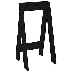 Avis vidaXL Tabourets lot de 2 noir 40x40x75 cm bois massif de pin