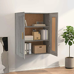 Avis Maison Chic Armoire murale,Meuble de Rangement pour salon,cuisine Sonoma gris 69,5x32,5x90 cm Bois d'ingénierie -MN66352