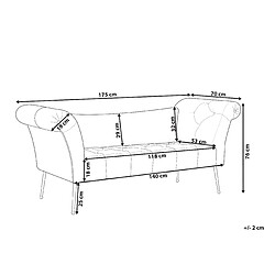 Avis Beliani Chaise longue en velours à motif floral NANTILLY