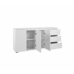 Acheter Mes Buffet 3 portes 3 tiroirs 178,5x40x80 cm blanc - MITZ