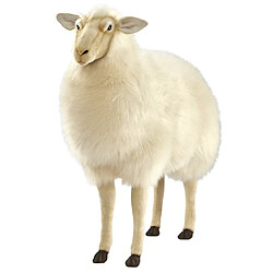 Hansa Peluche Geante Mouton Ecru 90 cm H 100 cm L 