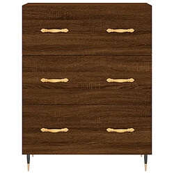 Acheter vidaXL Buffet chêne marron 69,5x34x90 cm bois d'ingénierie