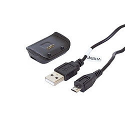 vhbw Station de charge Chargeur avec câble Micro USB pour Smartwatch Samsung Gear Live Smartwatch SM-R382. 