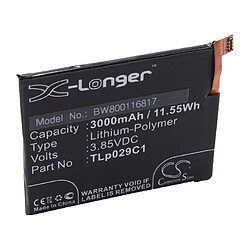 vhbw Li-Polymère batterie 3000mAh (3.85V) pour téléphone portable mobil smartphone Alcatel OT-5049Z