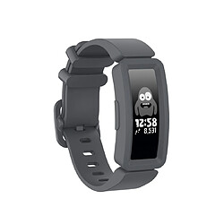 Wewoo Bracelet pour montre connectée Fitbit Inspire HR / Ace 2 Silicone Smart Watch de remplacement Gris