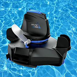 Robot Nettoyeur pour Piscines Hors-sol 20 m² Batterie 45 min Kokido Delta 100 Réservoir 2,2 Litres Sans Fils