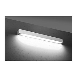 Luminaire Center Suspension Pinne Aluminium blanc 1 ampoule 150cm