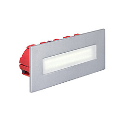 applique murale encastrée - aric baliz 3 - a led - 2.7w - 4200k - gris - aric 50268