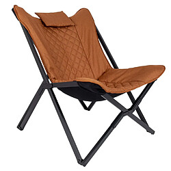 Bo-Camp Chaise de repos Molfat Marron argile