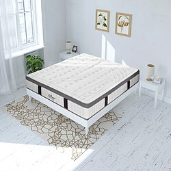 MAISON AUBERTIN Matelas Mémoire + Kit Bois Blanc 180x200