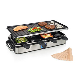 Princess appareil à raclette pour 8 personnes multifonctions 1400W gris noir