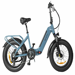 Vélo Électrique Pliant DYU FF500 20 Pouces 32km/h - Moteur 500W Batterie 48V14Ah Freins à Disque - Bleu Découvrez le Vélo Électrique Pliant DYU FF500 20 pouces 32km/h | Moteur 500W | Bleu