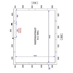 Chambre Froide Positive Pro Line - Hauteur 2200 mm - Combisteel