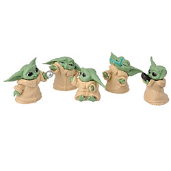 Universal Animaux 5 Pièces/Set Star Wars Baby Yoda Collection Action Toys Cadeaux d'anniversaire pour enfants | Action People(Coloré) pas cher