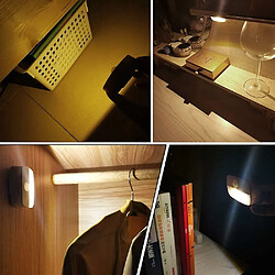 Avis Universal Lumière de nuit à LED avec détecteur de mouvement, lumière de mouvement à batterie, éclairage d'armoire de nuit à 8 pièces, capteur de lumière allumée/éteinte pour voiture, couloir lumineux, escalier, salle de bains, chambre à coucher, (blanc)