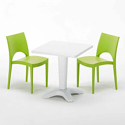 Avis Grand Soleil Table et 2 chaises colorées polypropylen