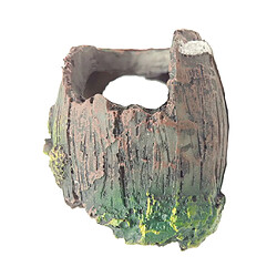 Résine Wreck Barrel Ornement pour Aquarium Fish Tank Aquascaping Decor Green décoration de paysage micro