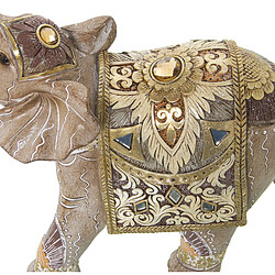 Figurine Décorative Alexandra House Living Doré Plastique Eléphant 12 x 22 x 27 cm