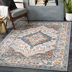 Surya JADE - Tapis vintage multicolore, Gris et Taupe - 200x274cm