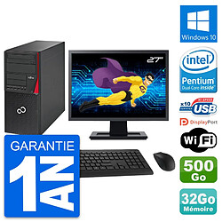 PC Tour Fujitsu P720 Ecran 27" Intel G3220 RAM 32Go Disque 500Go Windows 10 Wifi · Occasion 