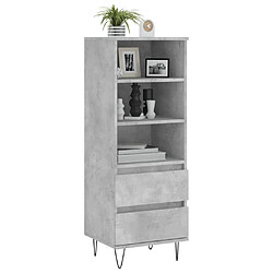 Avis Maison Chic Buffet,Meuble de Rangement,commode pour salon,Cuisine Gris béton 40x36x110 cm Bois d'ingénierie -MN73956