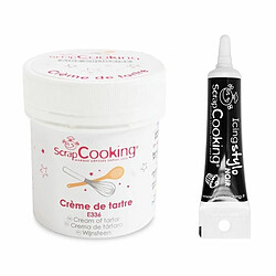 Scrapcooking Crème de tartre 50 g + Stylo de glaçage noir 