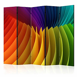 Paris Prix Paravent 5 Volets Rainbow Wave 172x225cm 