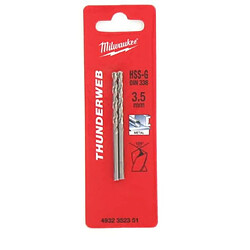 Pack de 2 Forets métal MILWAUKEE HSS-G THUNDERWEB 3.5 X 70MM 4932352351