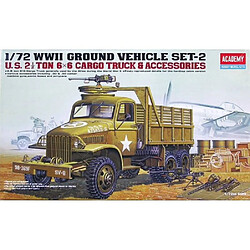 Academy Maquette Camion U.s. 2 1/2 Ton 6x6 Cargo Truck & Accessories