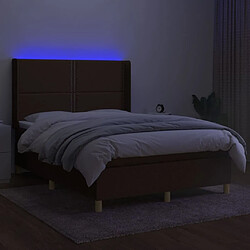 Avis Sommier à lattes,Cadre à lattes de lit pour Adulte matelas et LED Marron foncé 140x190 cm -MN50741