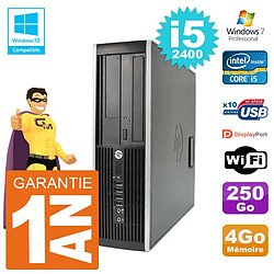 PC HP 6200 SFF Intel i5-2400 RAM 4Go Disque 250Go Graveur DVD Wifi W7 · Occasion 