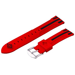 Wewoo Bracelet rouge pour Samsung S3 Simple Fashion Stripes Pattern Montres Bande 