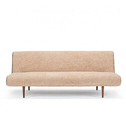 Inside 75 Canape lit UNFURL SPECIAL TEDDY Beige couchage 120 cm