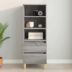 Maison Chic Buffet,Meuble de Rangement,commode pour salon,Cuisine Sonoma gris 40x36x110 cm Bois d'ingénierie -MN75506