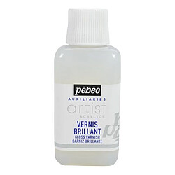 Pébéo Peinture Vernis Acrylique Brillant Phase Aqueuse 1 Flacon de 250 ml