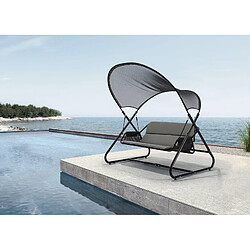 SoBuy OGS58-HG Luxe Balancelle Design, Balancelle de Jardin 2 Places Confortable, Balançoire Extérieur