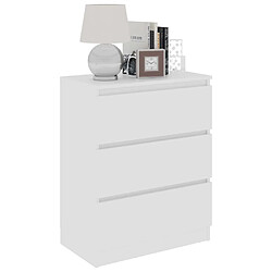 Avis Maison Chic Buffet,Meuble de Rangement,commode pour salon,Cuisine Blanc 60x35x76 cm Bois d'ingénierie -MN53196