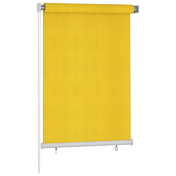 Maison Chic Store roulant d'extérieur | Volet roulant | Rideau roulant 100x140 cm Jaune PEHD -GKD12884