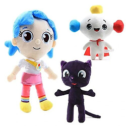 Universal 3 PCs mascottes en peluche royaume authentique et arc-en-ciel() 