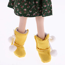 Chaussures De Bottes De Neige Mignonnes En Peluche Adaptées Aux 12 '' Blythe Poupées Habillées En Jaune # 1