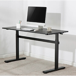 Bureau Ergo Office réglable en hauteur max 117cm, max 40 kg, avec un plan de travail assis/debout, ER-401 B