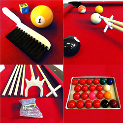 Simba BILLARD AMERICAIN 250cm rouge - NEUF - table de billard Snooker 8 ft dimensions de jeu 220 x 110 cm